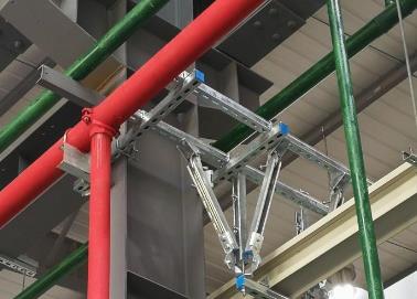 安多该抗震支架的整体式支吊架结构协调性好